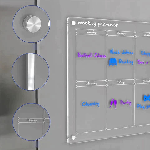 Calendly Acrylic Magnetic Planner Board