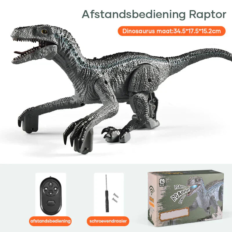 DinoMotion Velociraptor - Remote Control Walking Dinosaur Toy