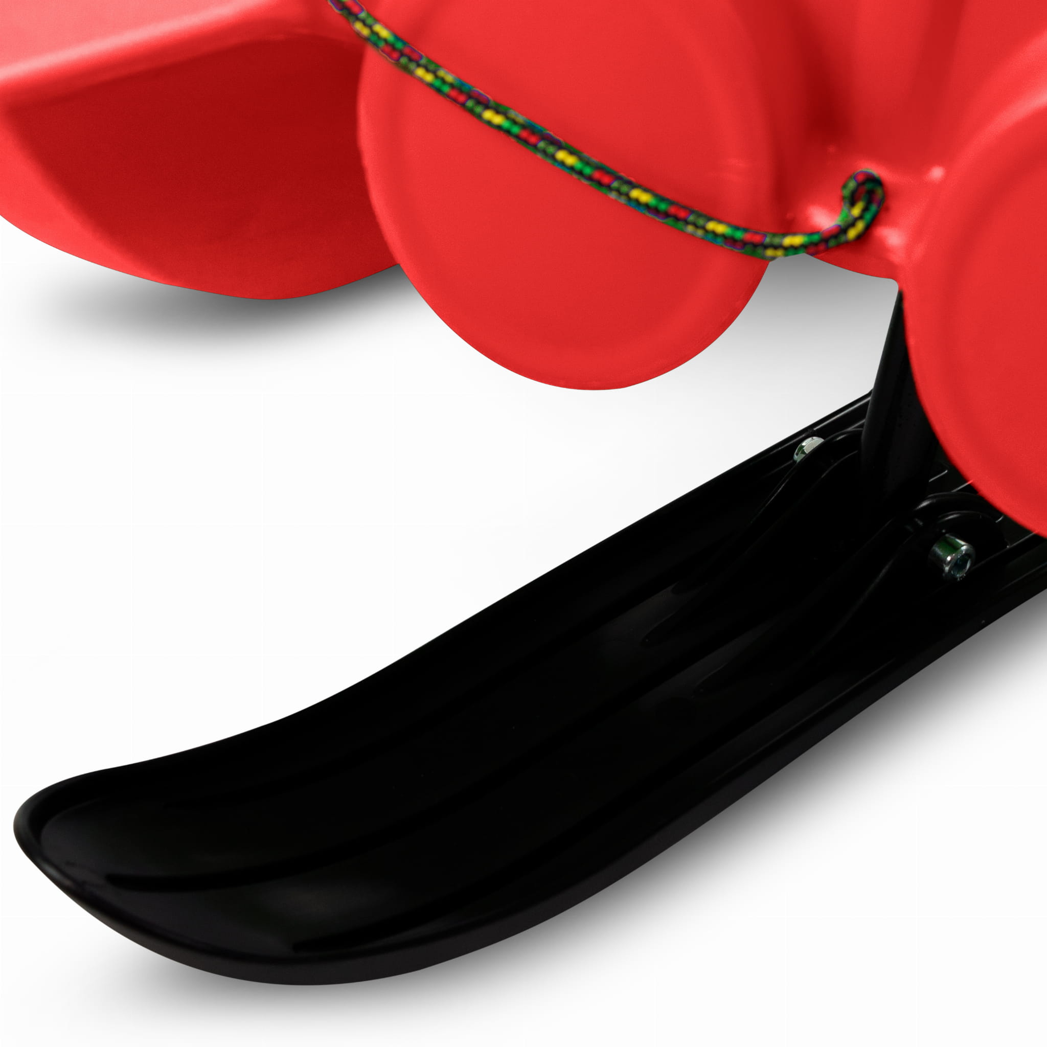 SnowGlide - Lightweight Red Kids Sledge with Steering