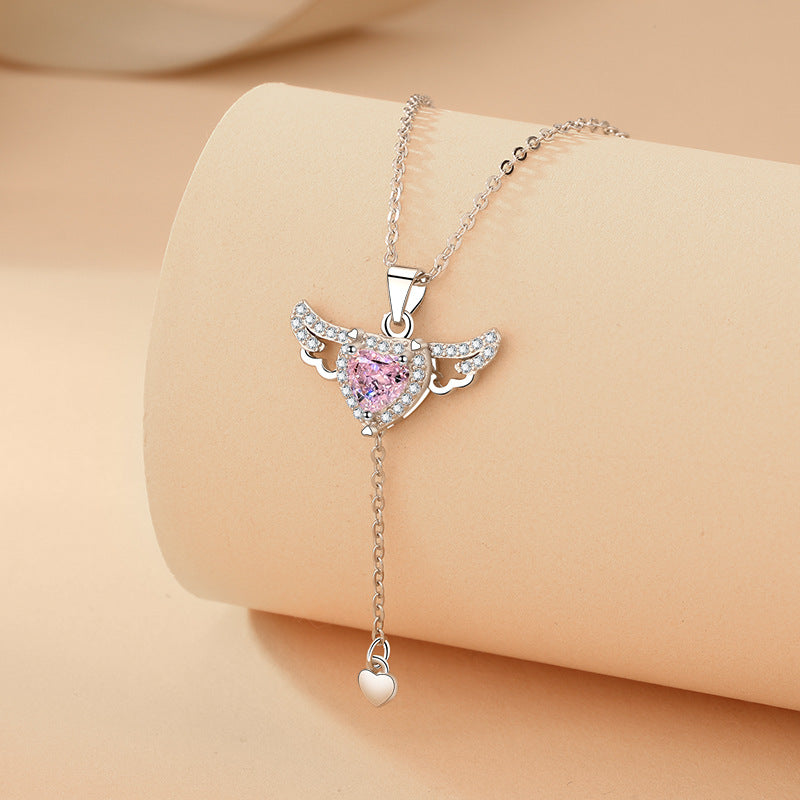 Livia - Angel Wing Pendant Necklace