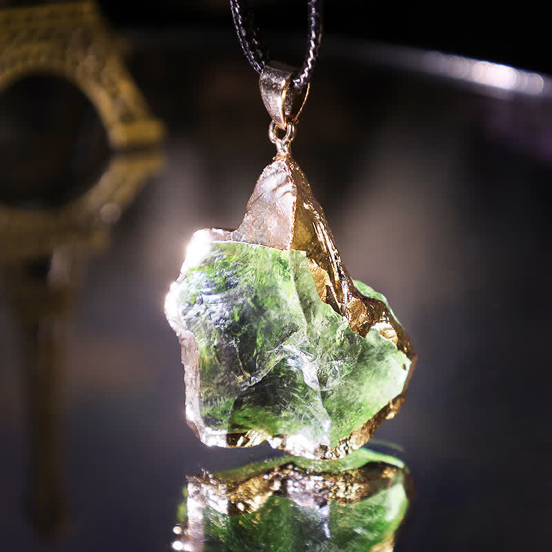 Natural Moldavite - Crystal Necklace