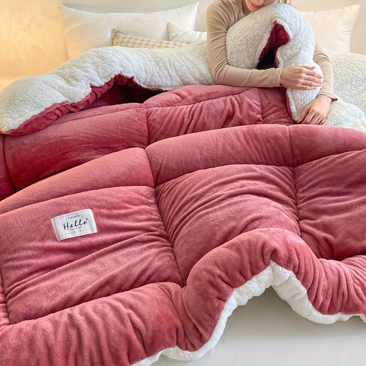 Cabin Sherpa Fleece Comforter - Cozy Warm