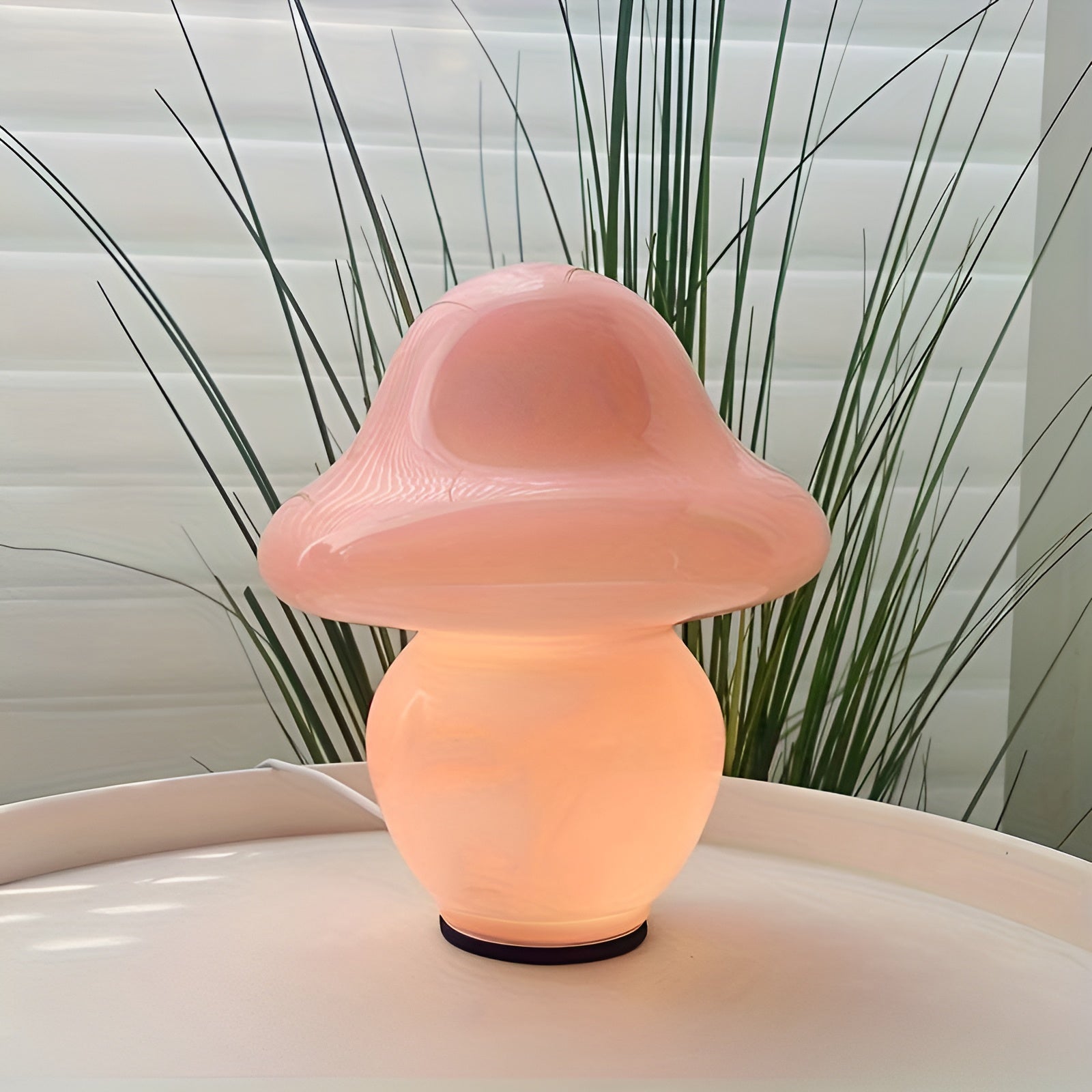 MushroomDream Glass Lamp - Decorative LED