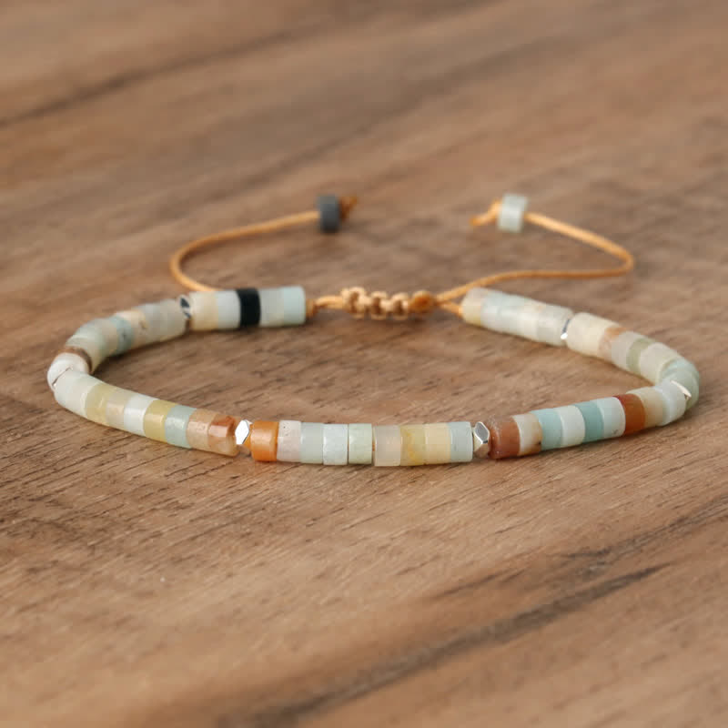 Seraphina - Braided Natural Stone Bead Bracelet for Women
