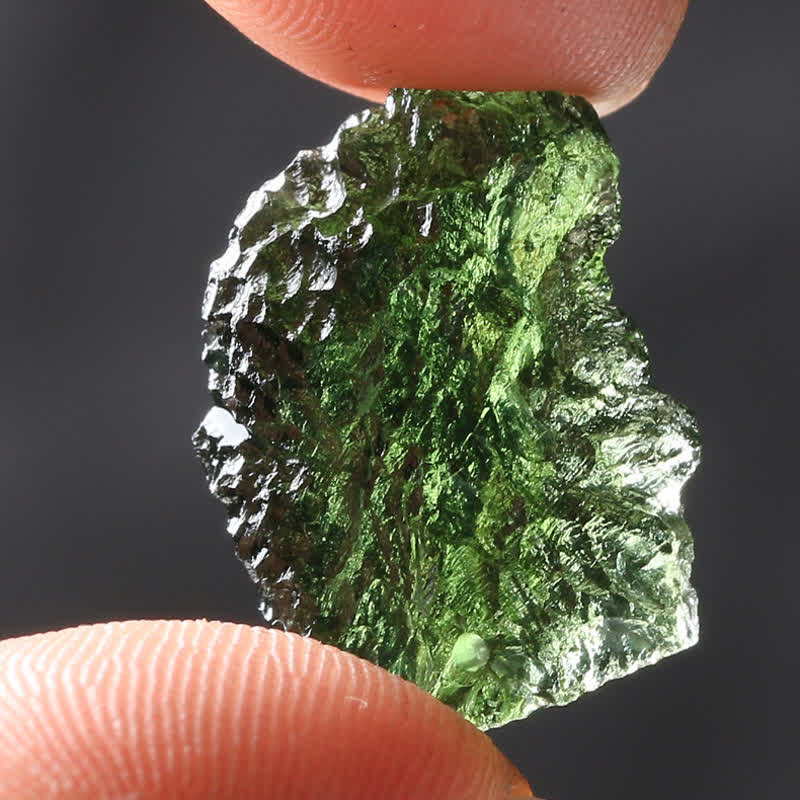 Alina - Green Moldavite Purification Pendant Necklace