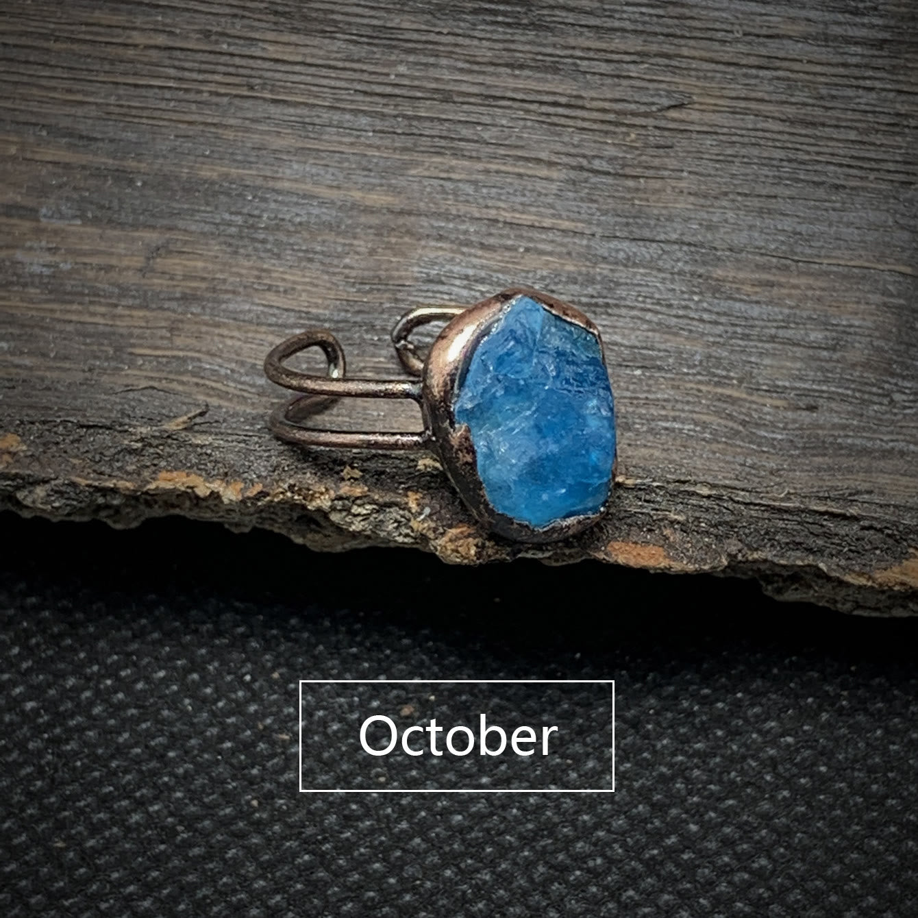 Selina - Natural Raw Birthstone Ring for Women