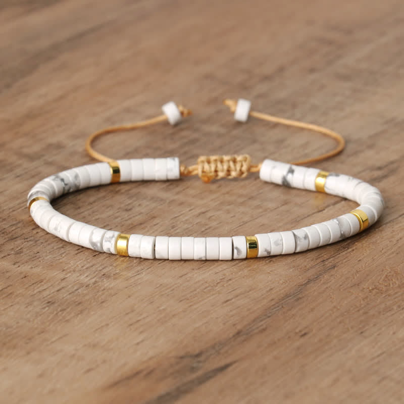 Seraphina - Braided Natural Stone Bead Bracelet for Women