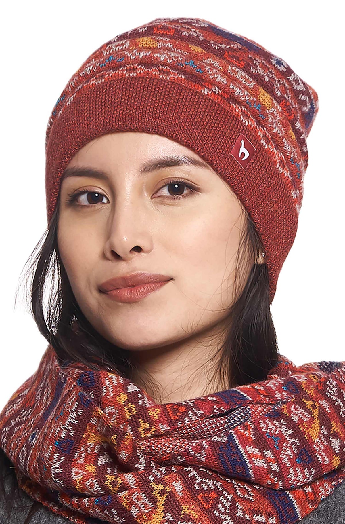 AlpacaFit Beanie – Luxe Jacquard Wool Beanie
