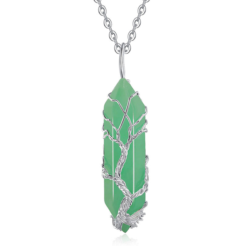 Elara - Tree of Life Crystal Gemstone Necklace for Women
