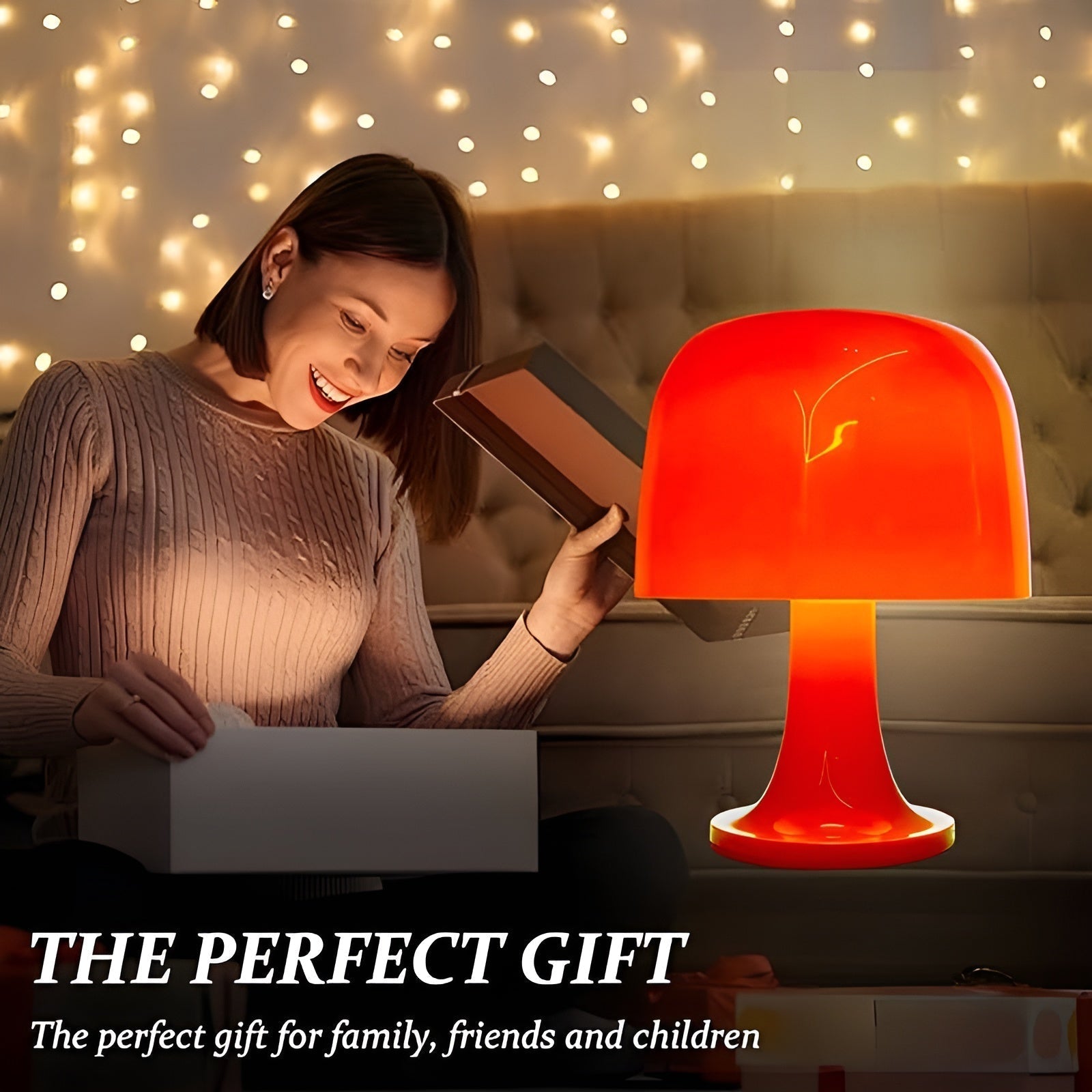 Vintage Mushroom Lamp - Dimmable LED USB