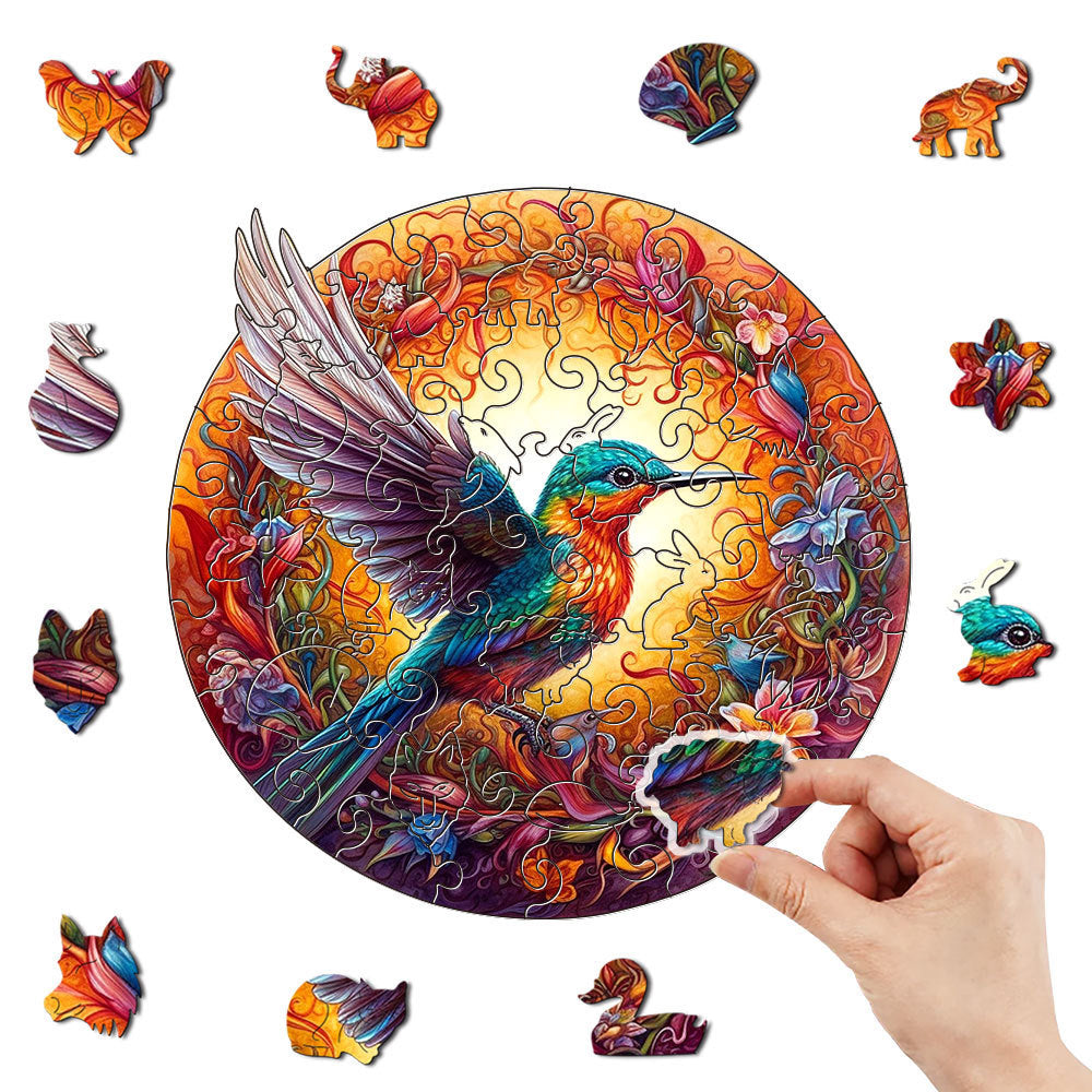 WoodenPuzzle - Hummingbird Wooden Art Puzzle