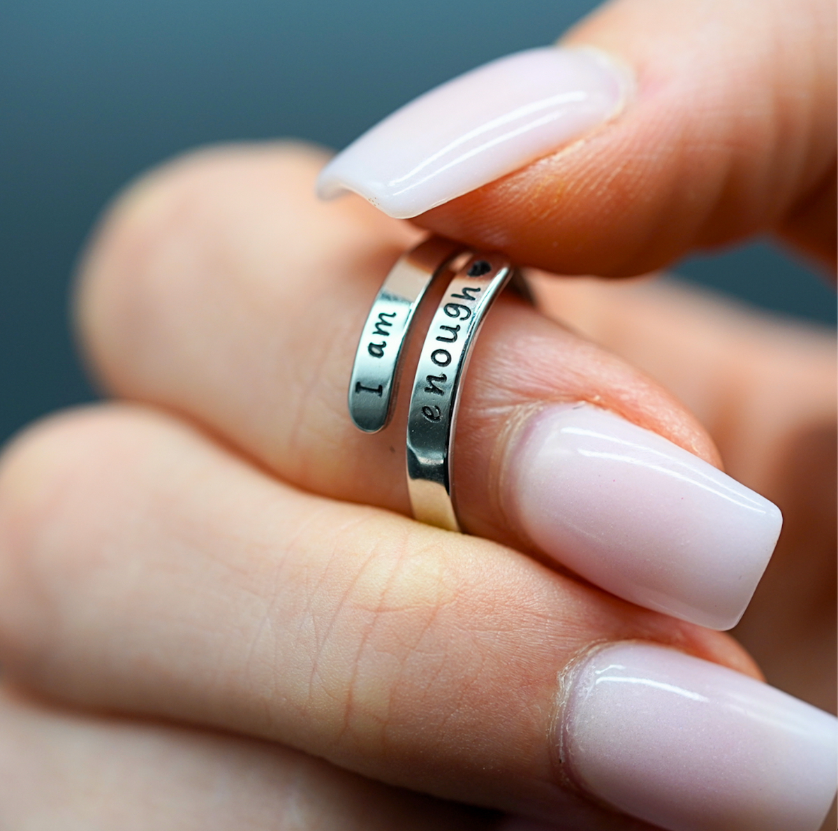 I Am Enough - Sterling Silver Affirmation Ring