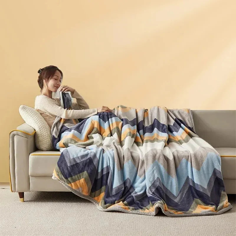 FlannelWarm - Soft Thickened Flannel Throw Blanket