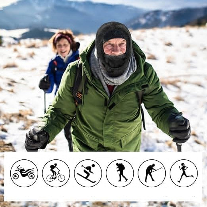 FrostGuard 3-in-1 Winter Hat - Warm Windproof Fleece Beanie