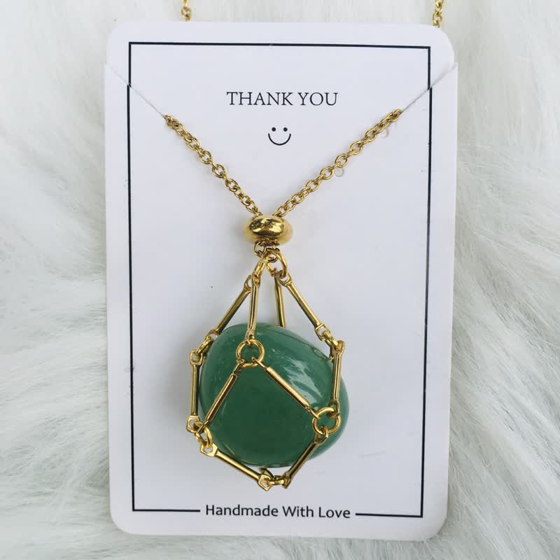 Iris - Natural Crystal Pendant Necklace for Women