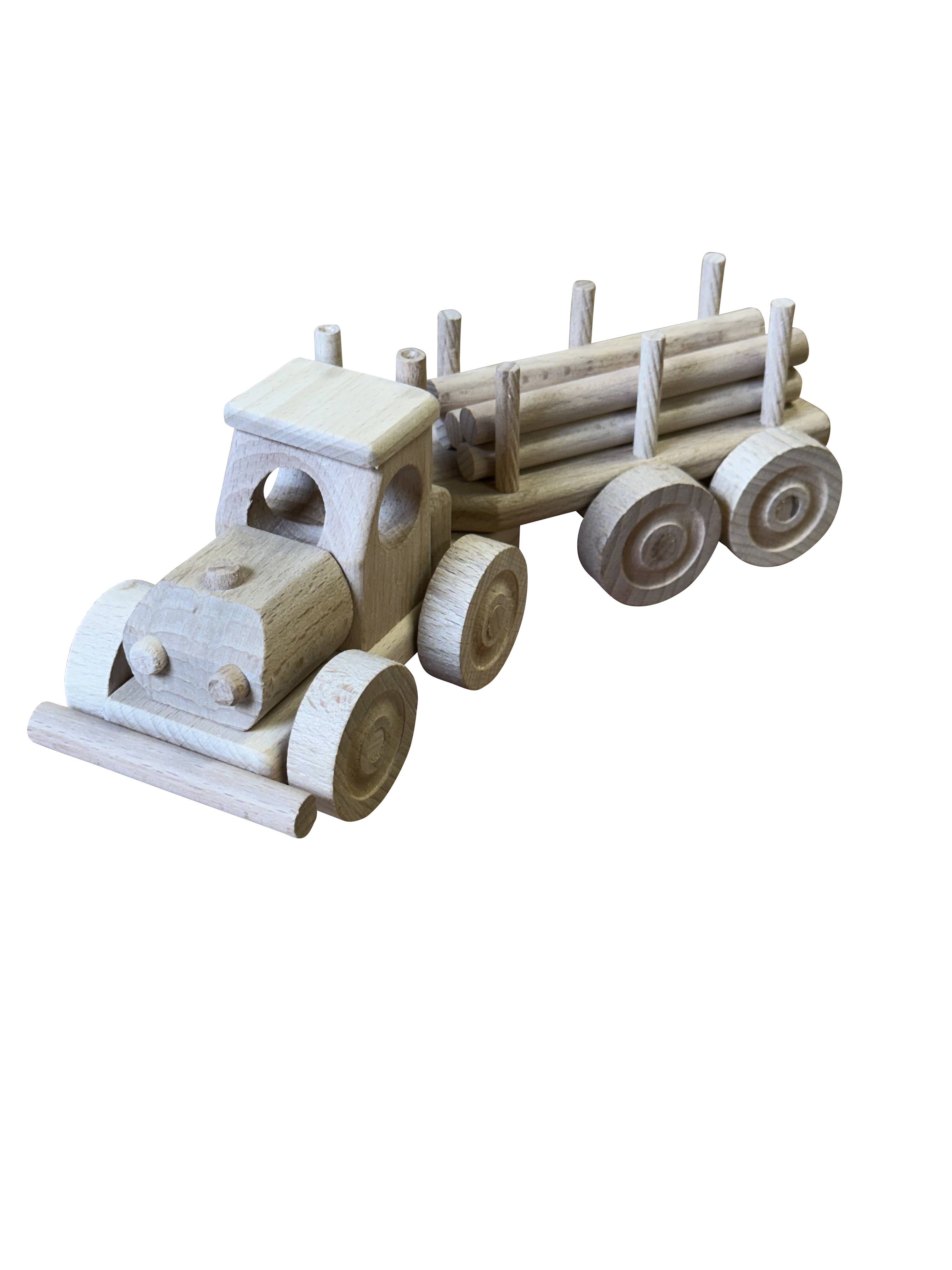 WoodTruck - Wooden Toy Truck with Trailer