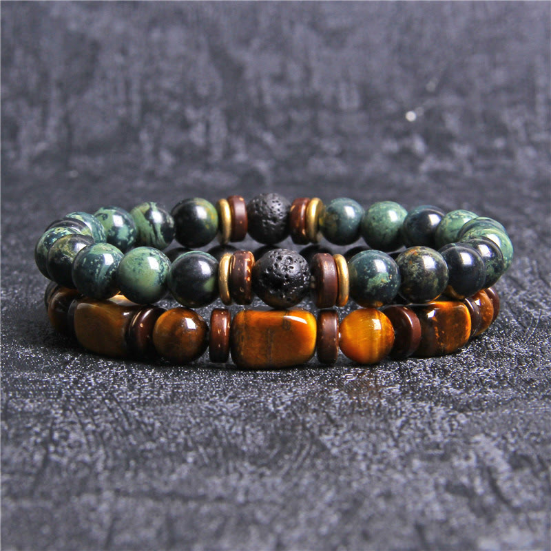 Naya - African Turquoise & Tiger Eye Bracelet for Women