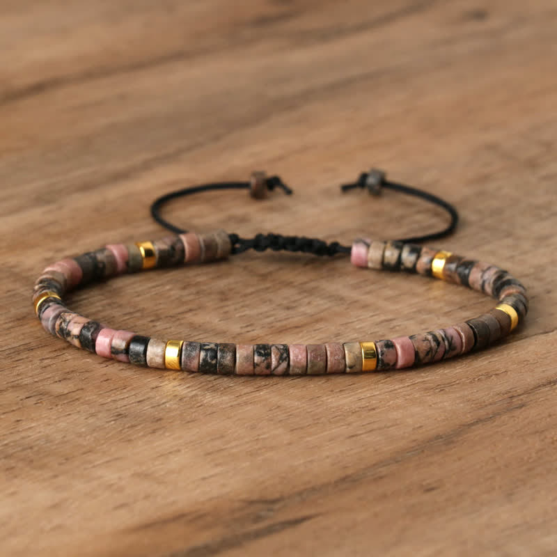 Seraphina - Braided Natural Stone Bead Bracelet for Women