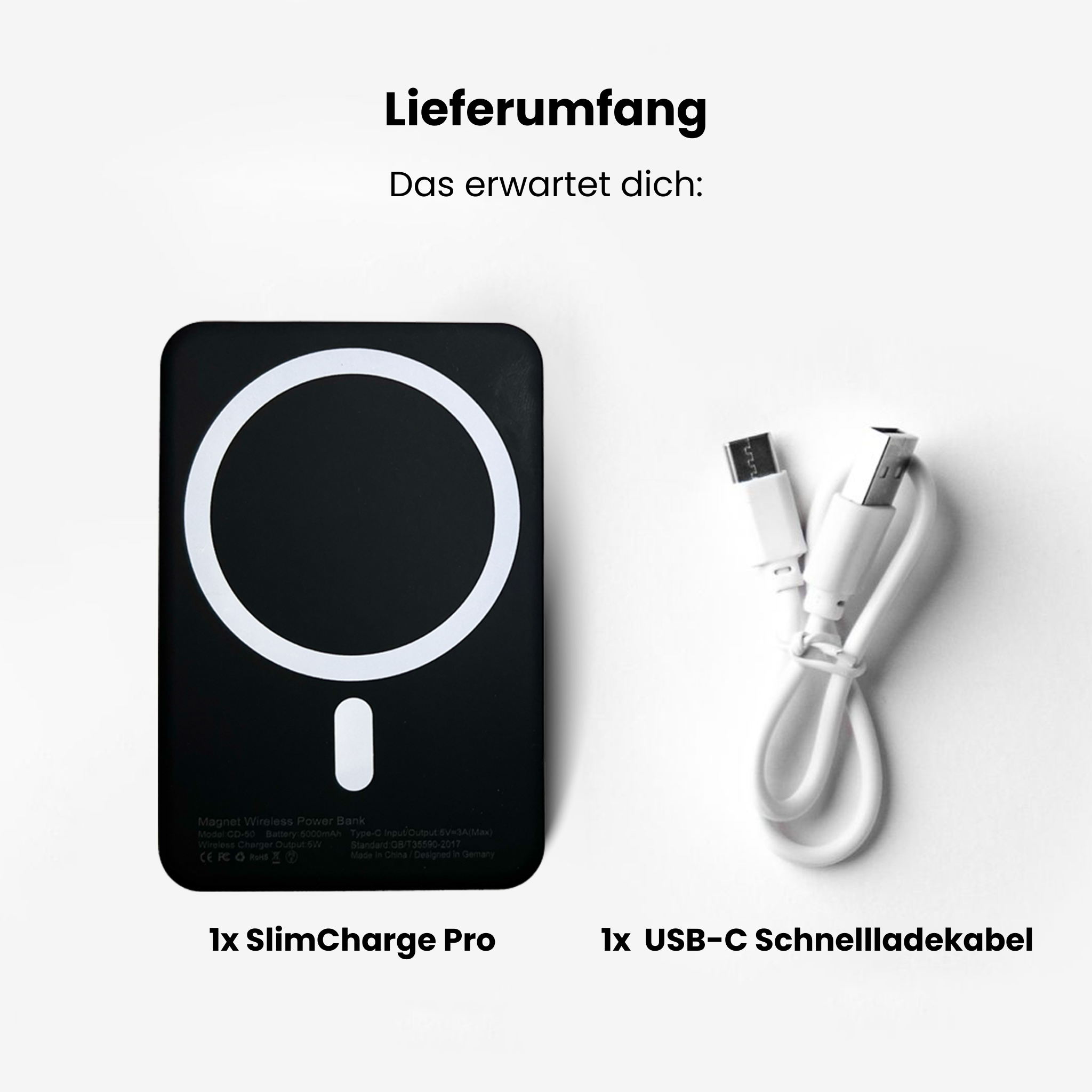 MagCharge - Slim Magnetic Power Bank with LED