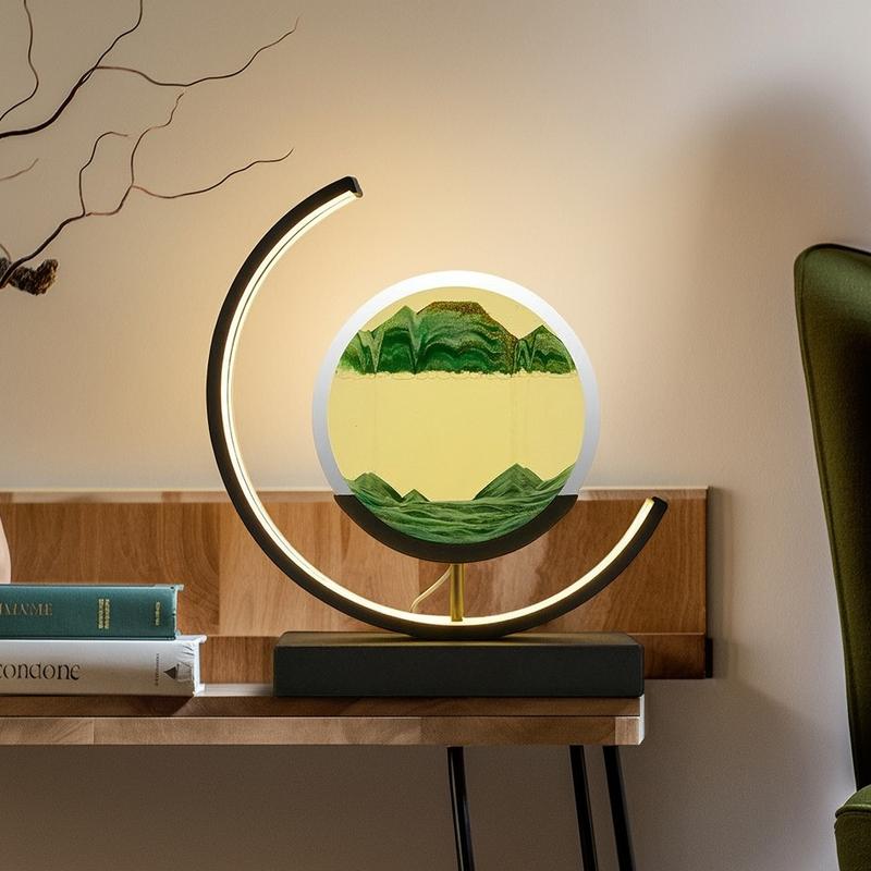 AbyssalGlow | Serene Dynamic 3D Sand Shell Table Lamp for Bedroom 0