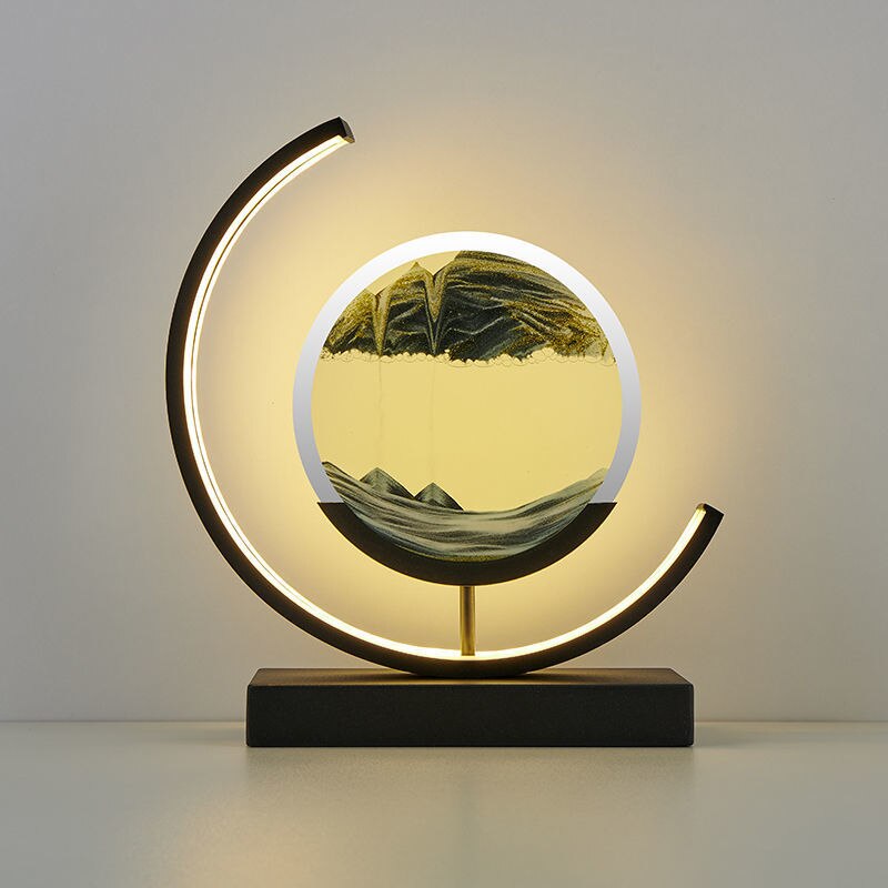AbyssalGlow | Serene Dynamic 3D Sand Shell Table Lamp for Bedroom 10