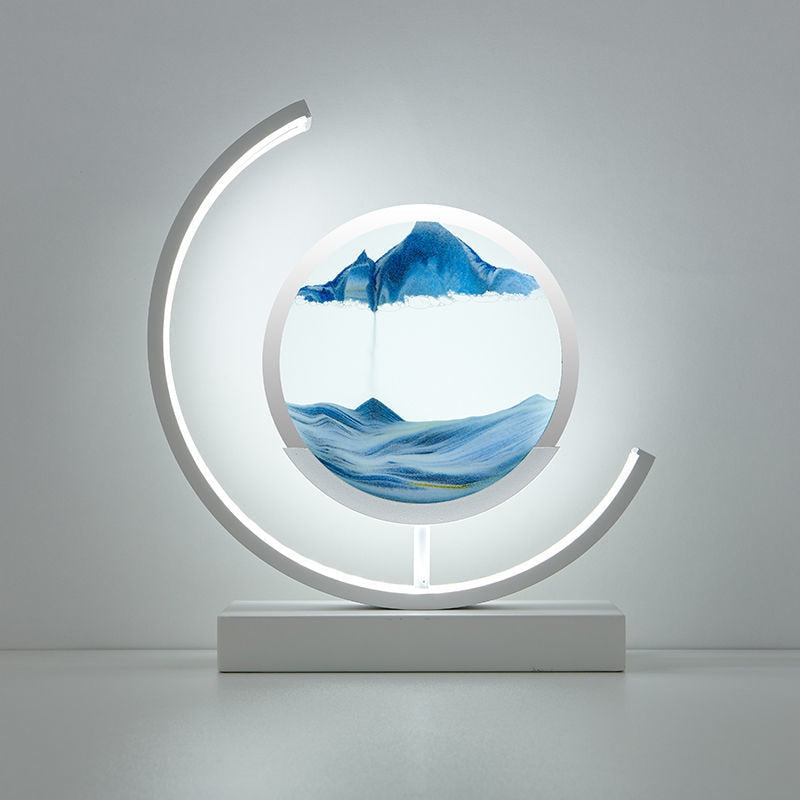 AbyssalGlow | Serene Dynamic 3D Sand Shell Table Lamp for Bedroom 11