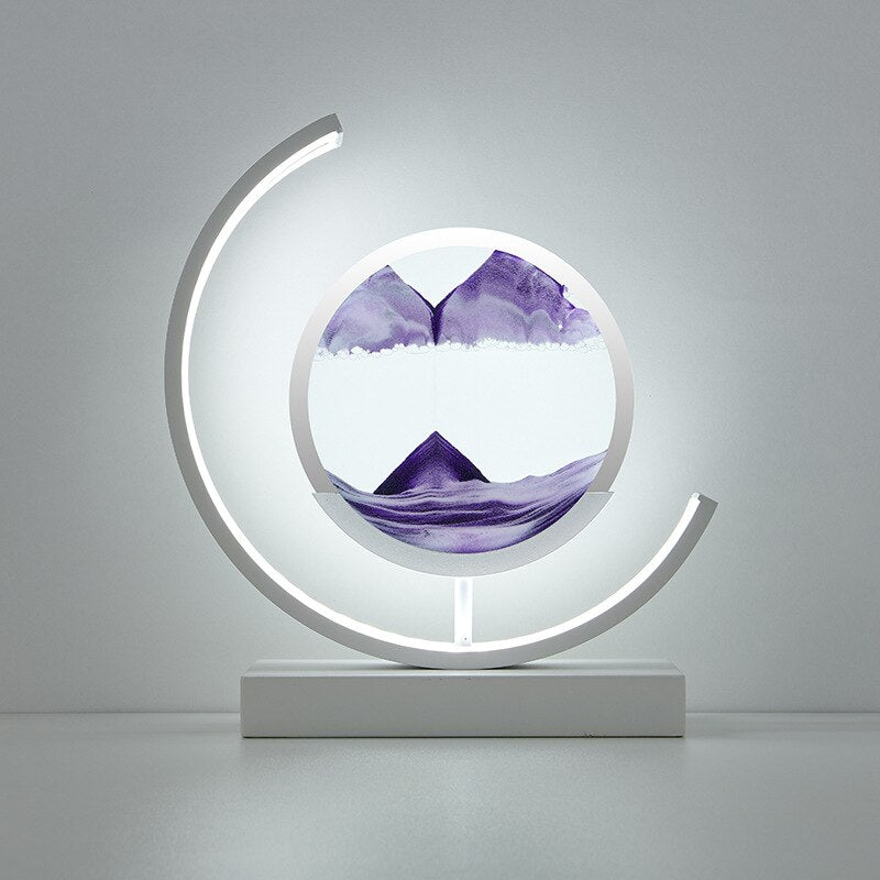 AbyssalGlow | Serene Dynamic 3D Sand Shell Table Lamp for Bedroom 12