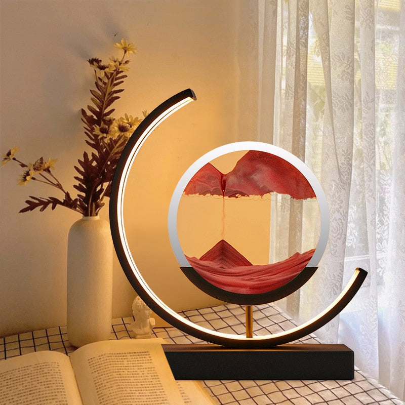AbyssalGlow | Serene Dynamic 3D Sand Shell Table Lamp for Bedroom 5