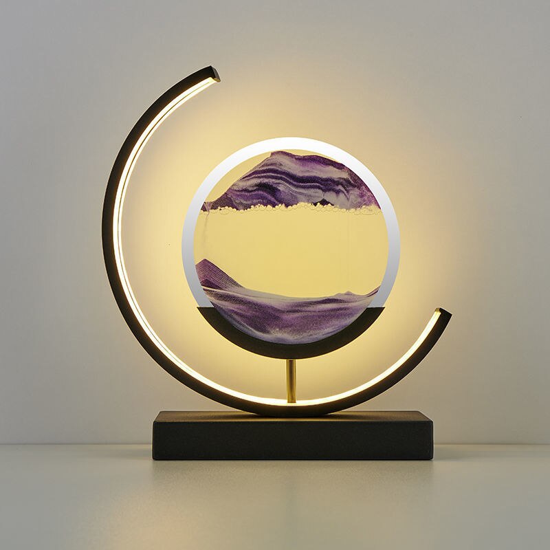 AbyssalGlow | Serene Dynamic 3D Sand Shell Table Lamp for Bedroom 9