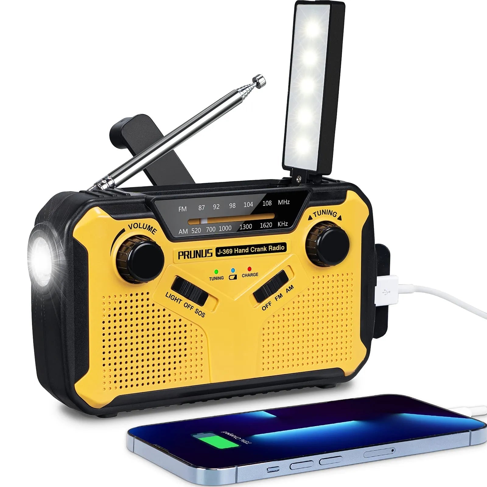 Adventure Ready | Multifunctional Portable Radio with Solar Charging & Power Bank | Essential Emergency Tool for Safety 1