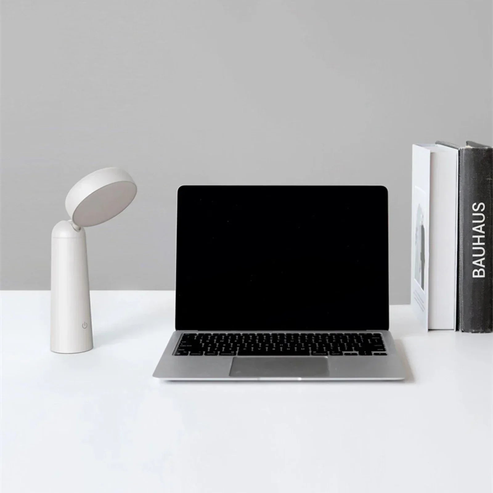Modern Black Table Lamp with Gold Accents