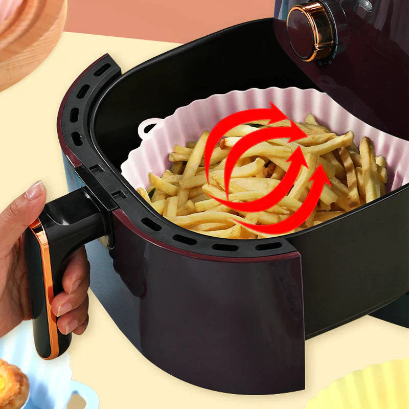 SiliconFry Tray - Reusable Dishwasher-Safe Air Fryer Liner