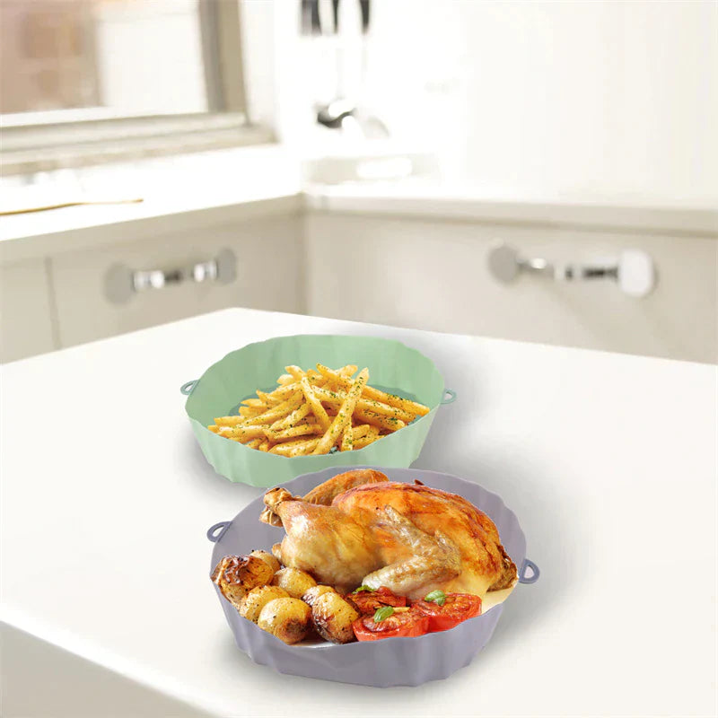 SiliconFry Tray - Reusable Dishwasher-Safe Air Fryer Liner