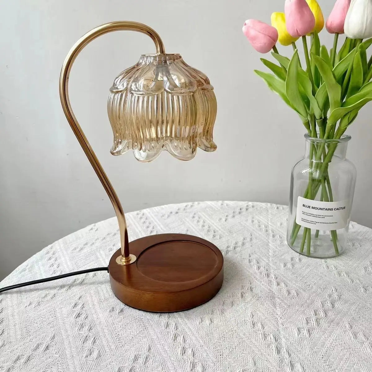 AntiqueAura Retro Night Lamp - Vintage Bedside Light