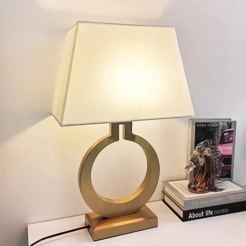 VillaGlow Gold Table Lamp - Luxe Design Light