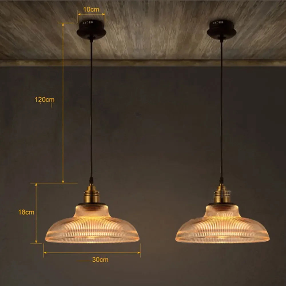 LumiAura Scandinavian Glass Pendant - Glass Hanging