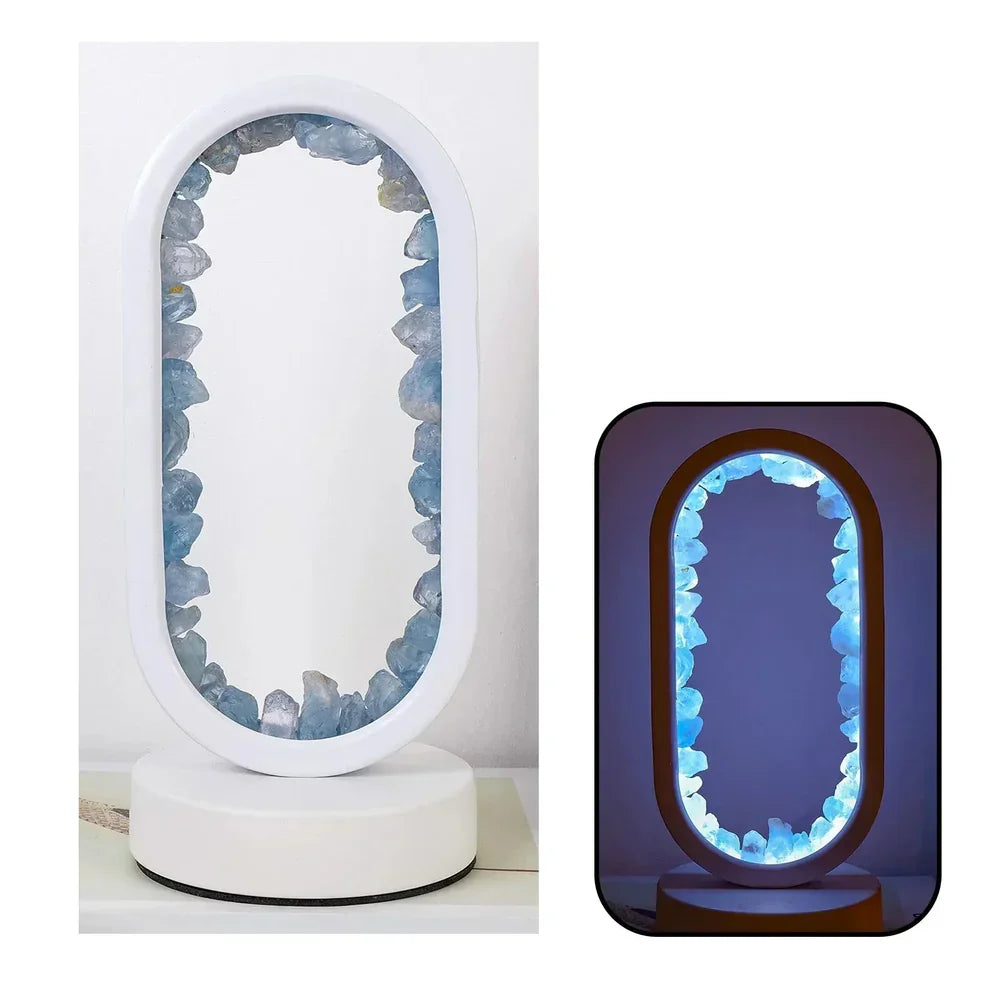 AmethystGlow | Serene Handcrafted Natural Crystal Table Lamp for Bedroom 13