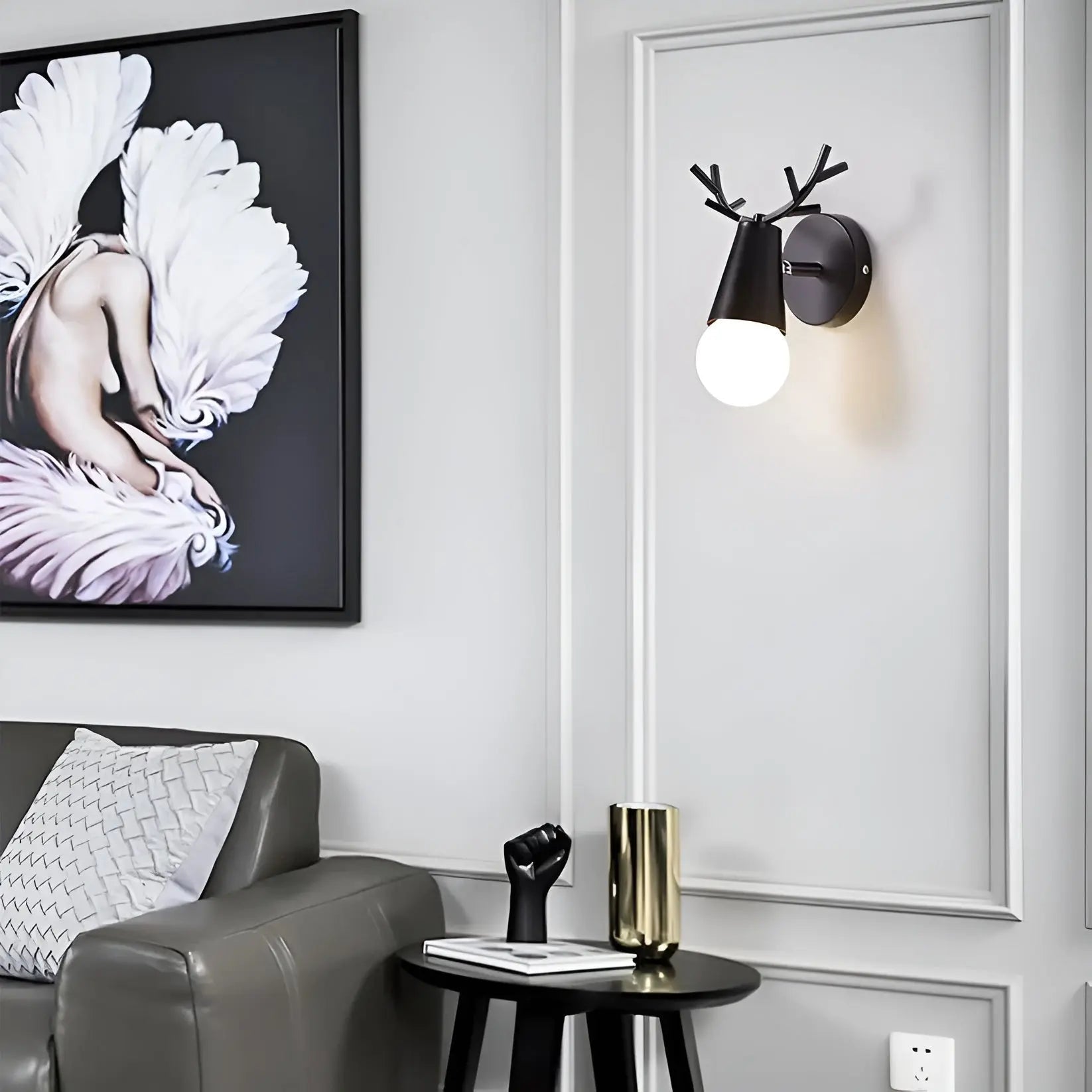 Nordic Glow Antler LED Wall Lamp - Antler Wall Sconce
