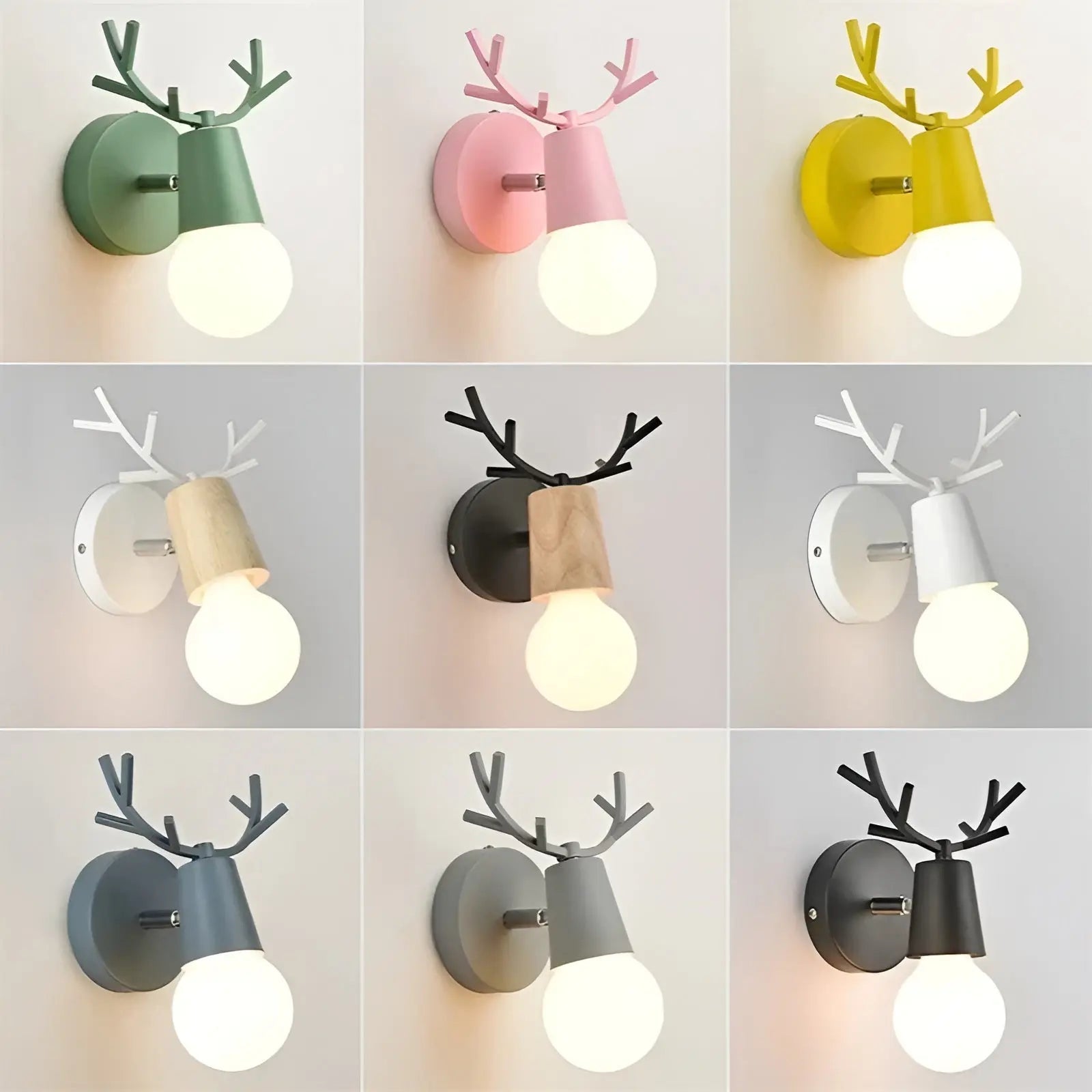 Nordic Glow Antler LED Wall Lamp - Antler Wall Sconce