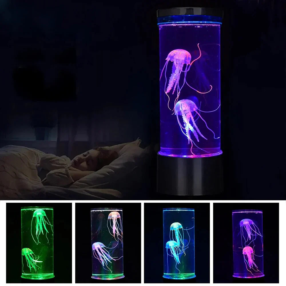 AquaGlow | Serene Color-Changing LED Jellyfish Lava Lamp 1