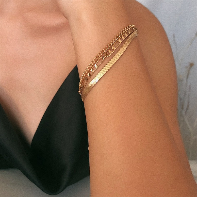 Delicate - 3-Piece Bracelet Set for Women