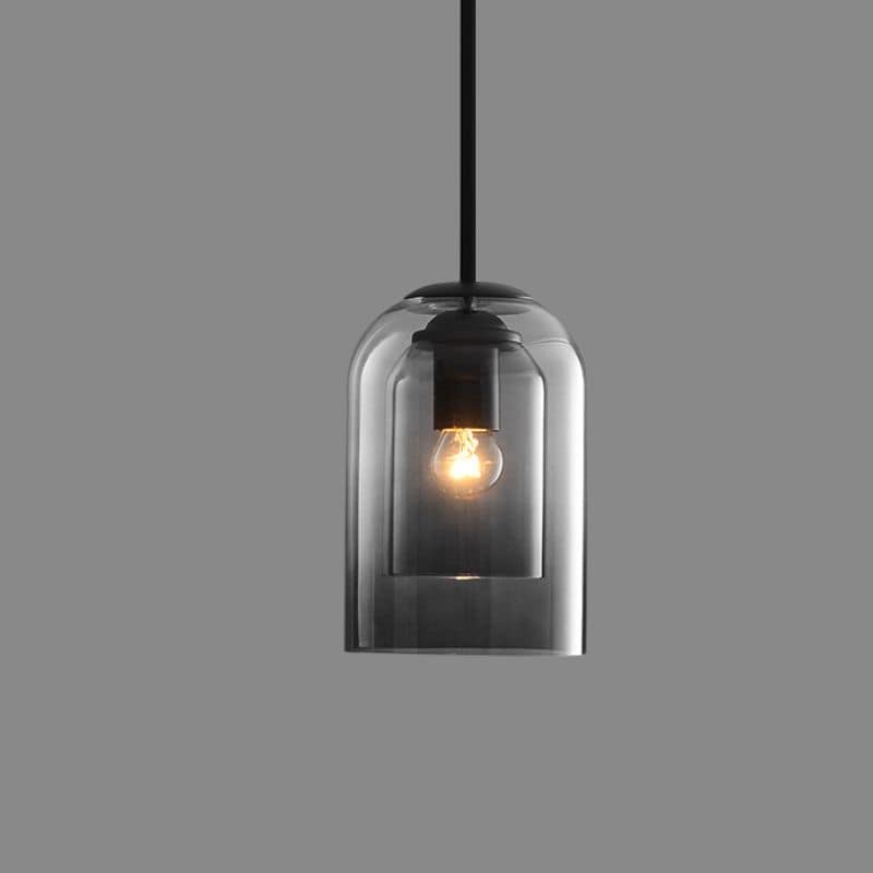 AuraGlass | Double Glass Pendant Light with Adjustable Height | Stylish Kitchen Pendant Lighting for Elegant Interiors 0
