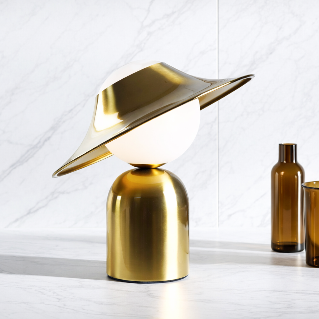 AuralisGlow | Elegant Scandinavian LED Table Lamp for Bedroom & Desk