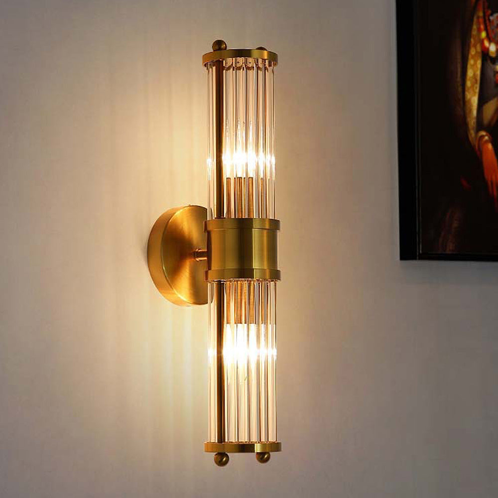 AureliaGold | Elegant Gold Bathroom Wall Sconce Lighting Fixture 1
