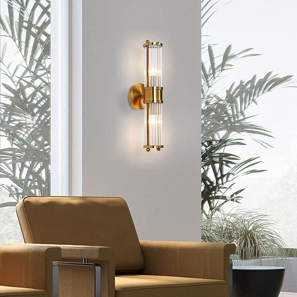 AureliaGold | Elegant Gold Bathroom Wall Sconce Lighting Fixture 4