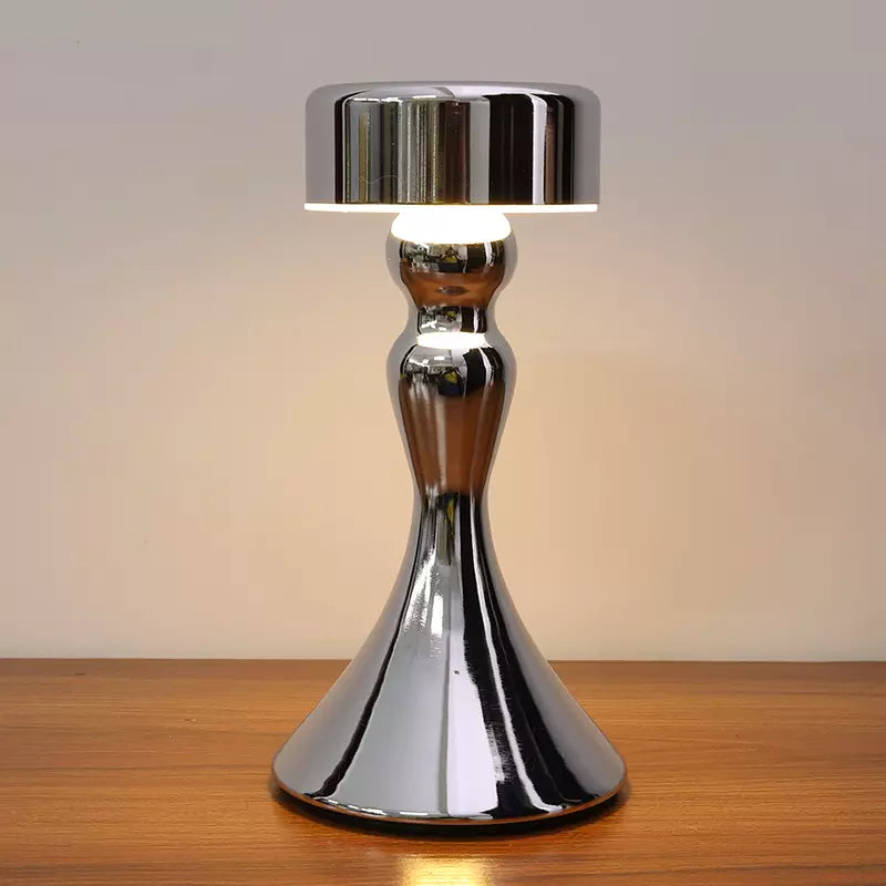 AuroraGlow | Elegant Cordless Gold Bedside Table Lamp with Charger 3
