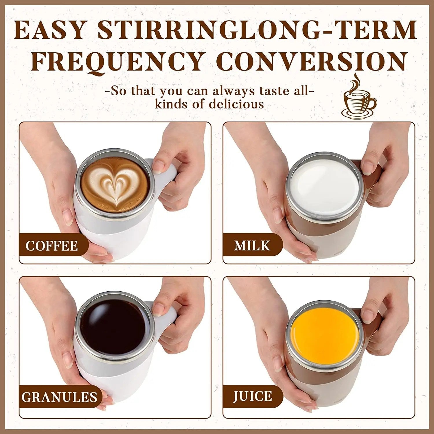 MagStir Wireless Magnetic Stirring Mug