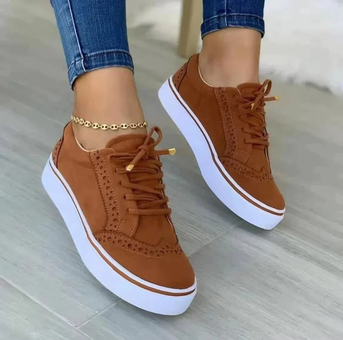 Autumn Women's Trendy Sneakers - Stylish and Cozy Footwear for Fall Fashion 0