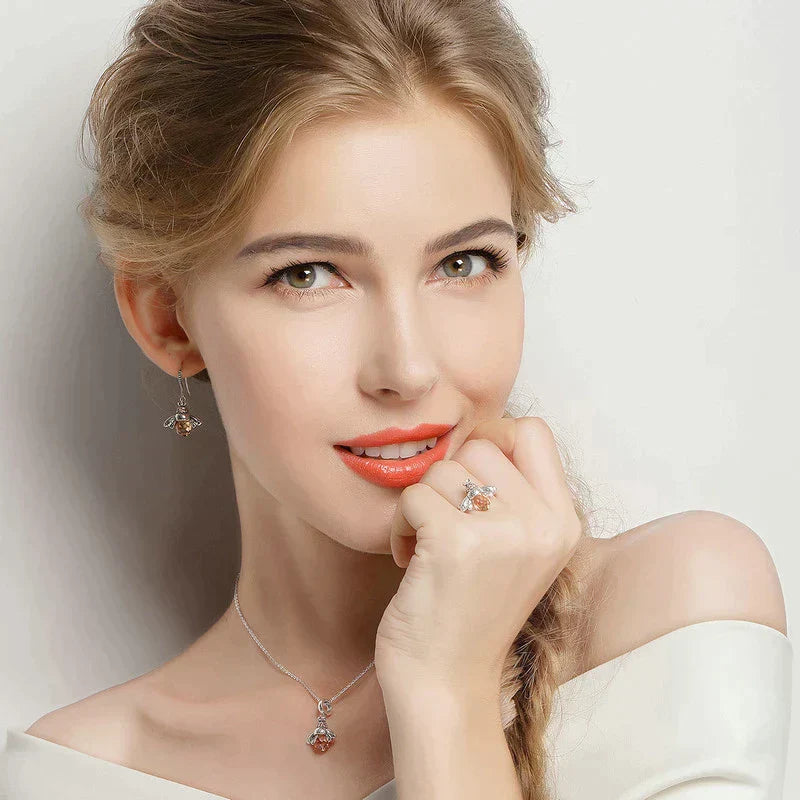 Queen Bee - Crystal Drop Earrings for Women