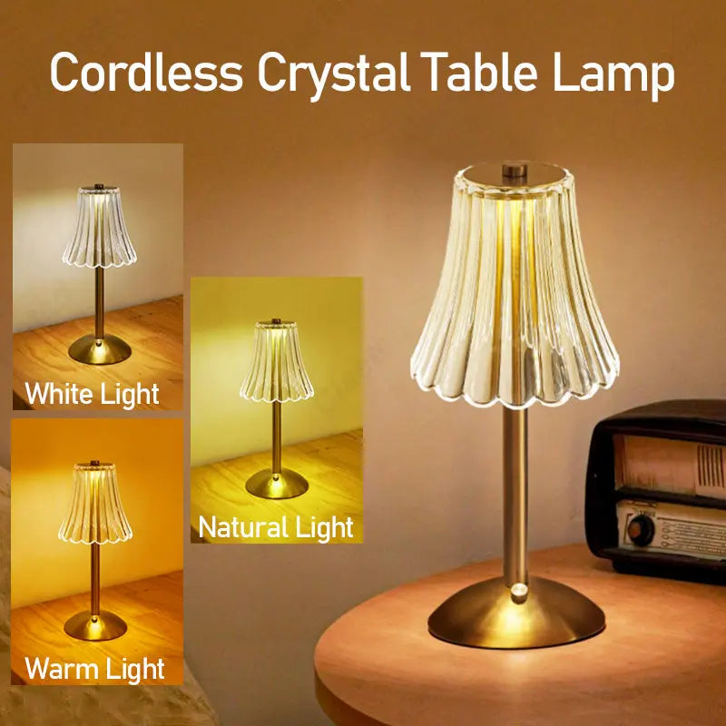 Cristalglow Lamp - Wireless Crystal Table Light